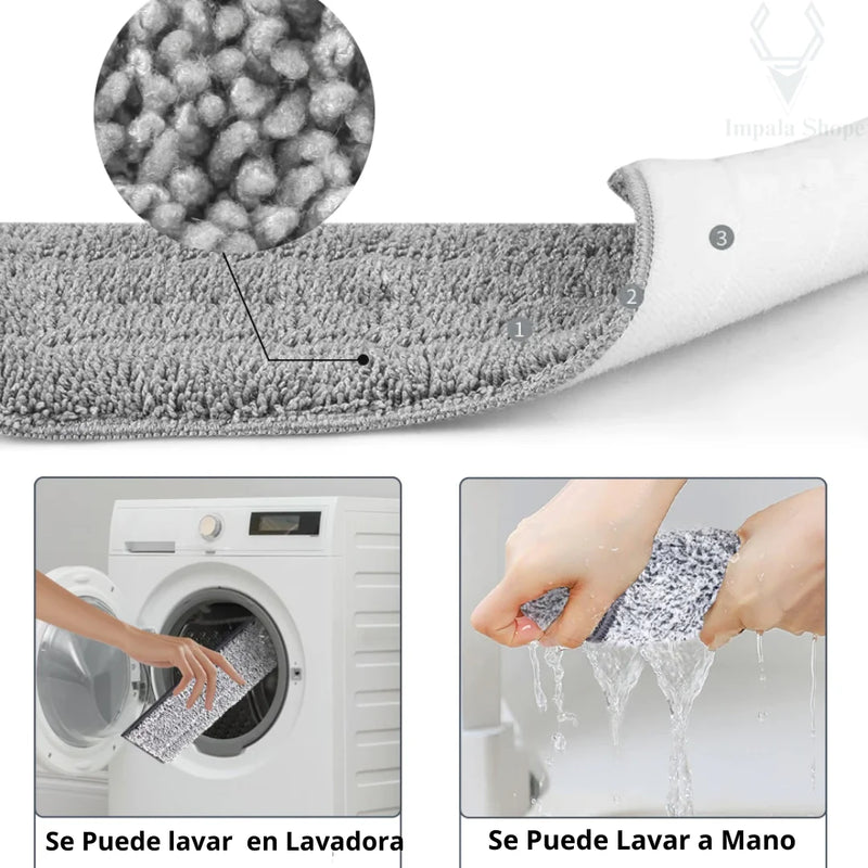 MagicMop - Limpieza Profunda con Microfibra Lavable